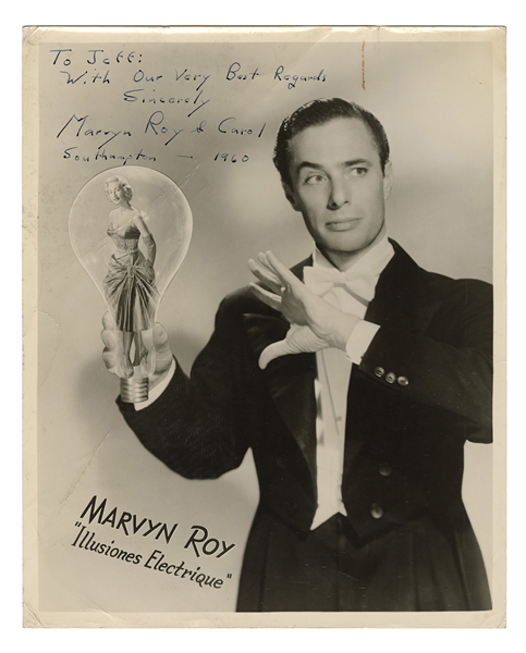  Roy, Marvyn (Marvin Levy). Inscribed and Signed Portrait of...