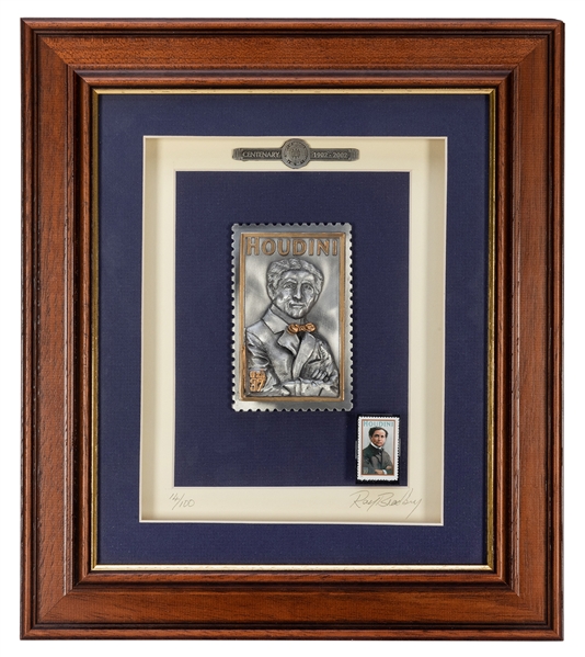  Houdini Commemorative Stamp Sculpture. England: Ray Bradbur...