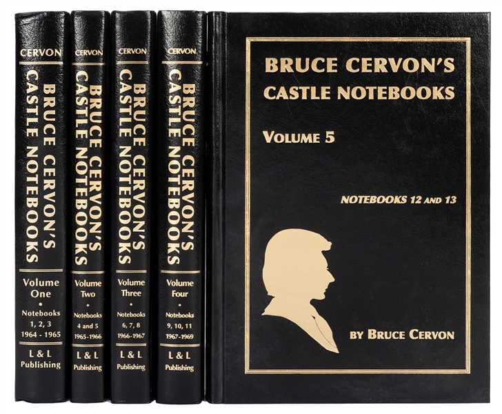  Cervon, Bruce. Bruce Cervon’s Castle Notebooks Vols. 1–5. ...