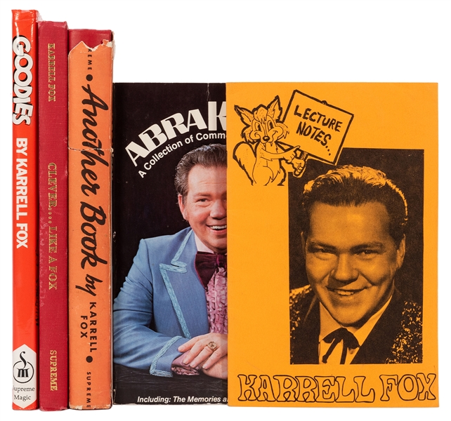  Fox, Karrell. Five Karrell Fox Magic Books Inscribed and Si...