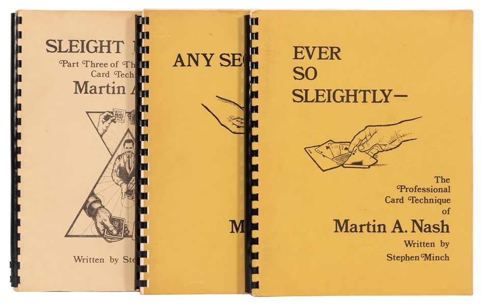  Minch, Stephen. Eleven Booklets on the Magic of Martin Nash...