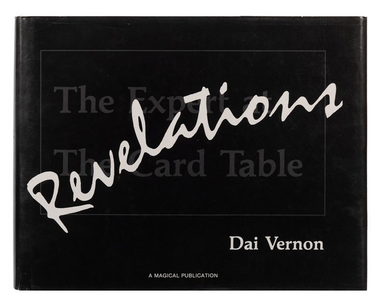  Vernon, Dai. Revelations. Pasadena 1984. Publisher’s black...