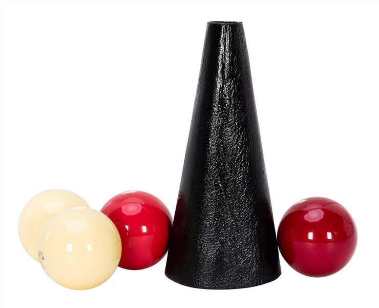  Johnny Thompson’s Ball and Cone. Comprised of a seamless le...