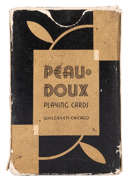  Gold Peau Doux Playing Cards. Chicago: Walgreen Co. ca. 19...
