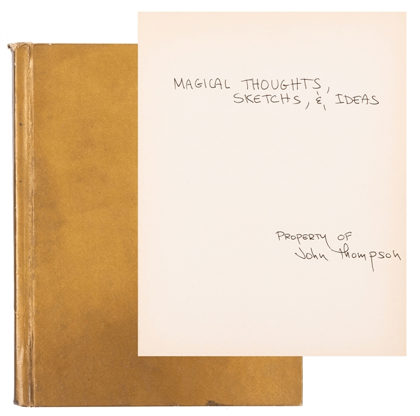  Johnny Thompson’s Magic Notebook. Circa 1980. Titled “Magic...