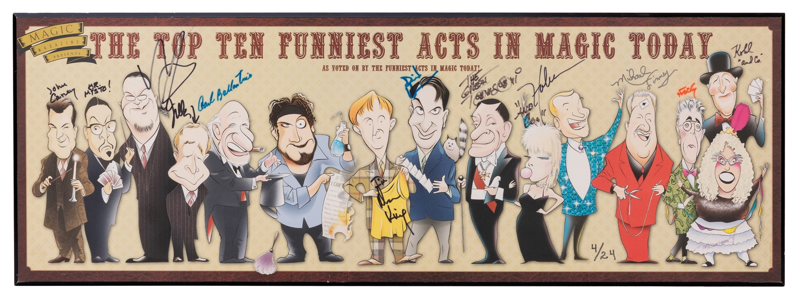  The Top Ten Funniest Acts in Magic Today Signed. Magic Mag...