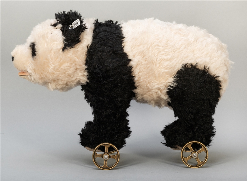 Steiff Polar Bear 1910 on Wheels, 22 cm, EAN 420177, 2