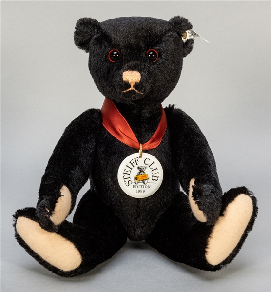  Steiff Club 1999/2000 Limited Edition Black Teddy Bear. Bla...