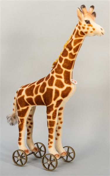  Steiff Giraffe on Wheels. 2009. One of 1,000 examples, this...