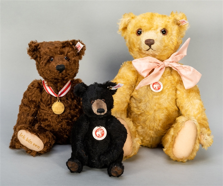  Lot of 3 Steiff Teddy Bears. Including Melanie (2007; editi...