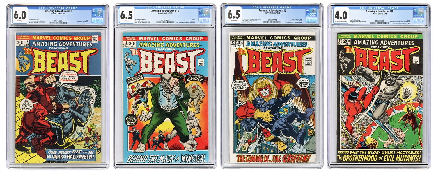  Amazing Adventures #13, #14, #15, and #16. Marvel Comics, 1...