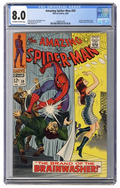  Amazing Spider-Man #59. Marvel Comics, 1968. CGC 8.0 graded...