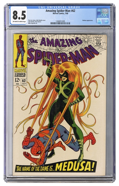  Amazing Spider-Man #62. Marvel Comics, 1968. CGC 8.5 graded...