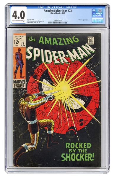  Amazing Spider-Man #72. Marvel Comics, 1969. CGC 4.0 graded...
