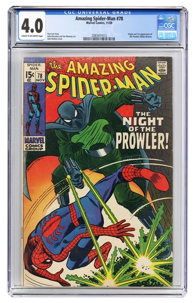  Amazing Spider-Man #78. Marvel Comics, 1969. CGC 4.0 graded...