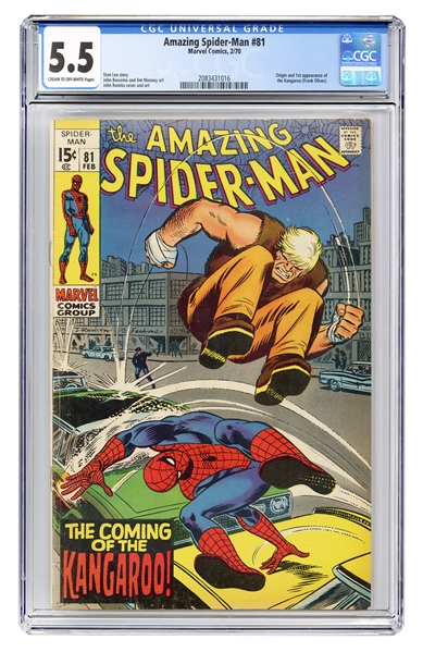  Amazing Spider-Man #81. Marvel Comics, 1970. CGC 5.5 graded...