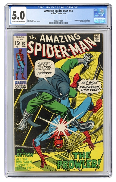  Amazing Spider-Man #93. Marvel Comics, 1971. CGC 5.0 graded...