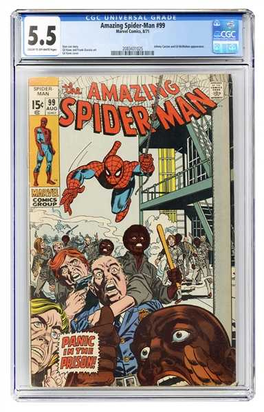  Amazing Spider-Man #99. Marvel Comics, 1971. CGC 5.5 graded...