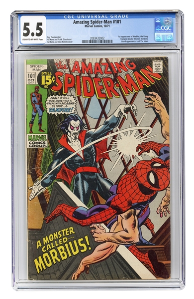  Amazing Spider-Man #101. Marvel Comics, 1971. GCG 5.5 grade...
