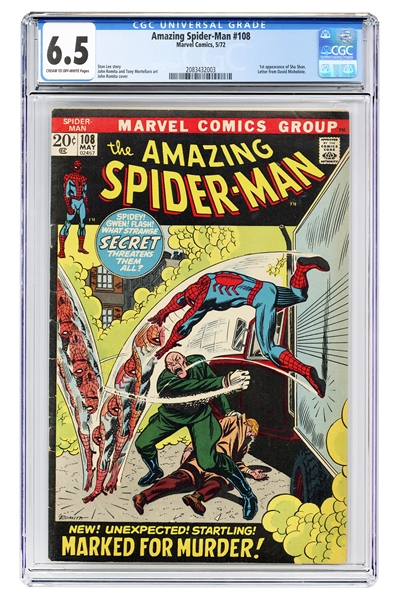 Amazing Spider-Man #108. Marvel Comics, 1972. GCG 6.5 grade...