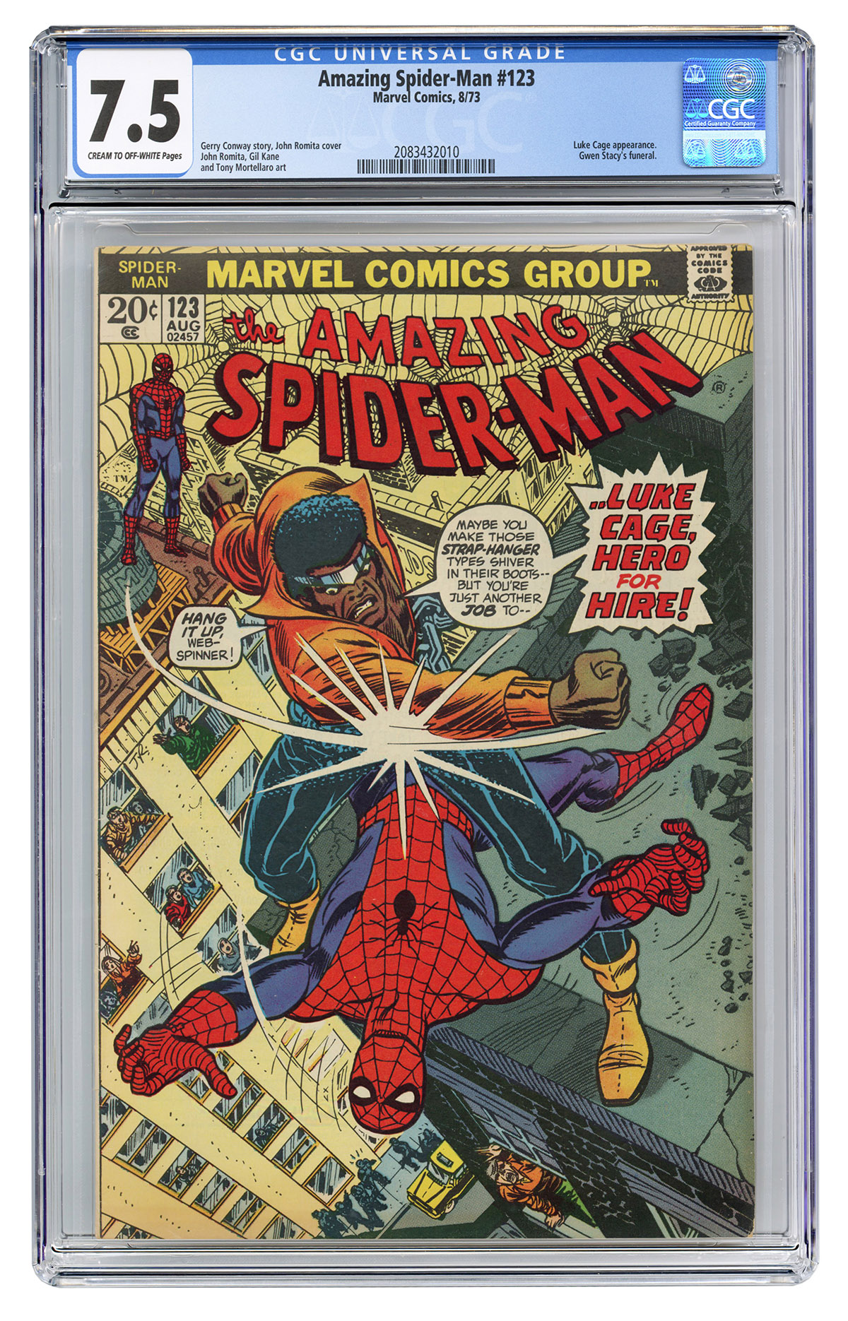 Lot Detail - Amazing Spider-Man #123. Marvel Comics, 1973. CGC 7.5 grade...