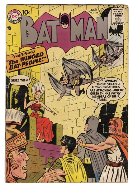  Batman #116. DC Comics, 1958. Ungraded.