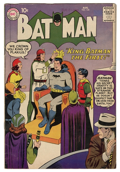  Batman #125. DC Comics, 1959. Ungraded.