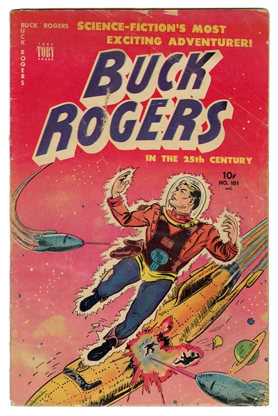  Buck Rogers #101. Toby Press. Ungraded. Marred and creased ...