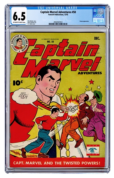  Captain Marvel Adventures #50. Fawcett Publications, 1945. ...
