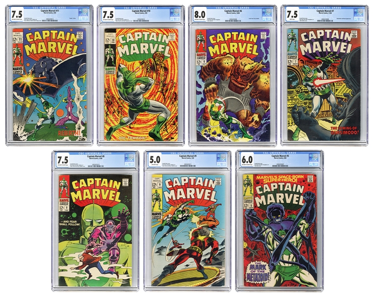  Captain Marvel #5, #6, #7, #8, #9, #10, and #11. Marvel Com...