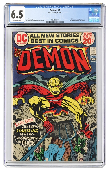  Demons #1. DC Comics, 1972. CGC 6.5 graded copy with off-wh...