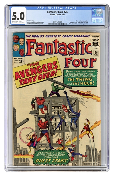  Fantastic Four #26. Marvel Comics, 1964. CGC 5.0 graded cop...