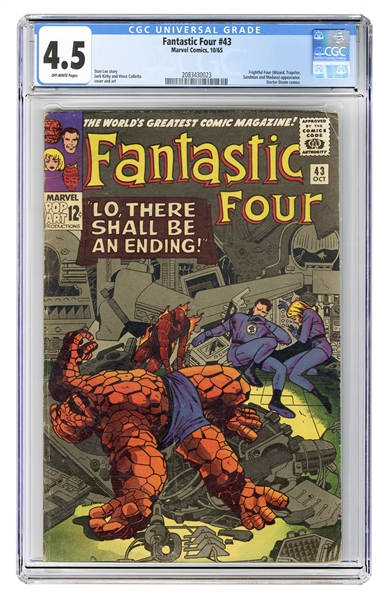  Fantastic Four #43. Marvel Comics, 1965. CGC 4.5 graded cop...