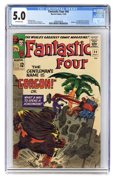  Fantastic Four #44. Marvel Comics, 1965. CGC 5.0 graded cop...
