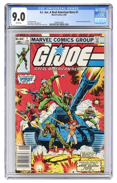  G.I. Joe, A Real American Hero #1. Marvel Comics, 1982. CGC...