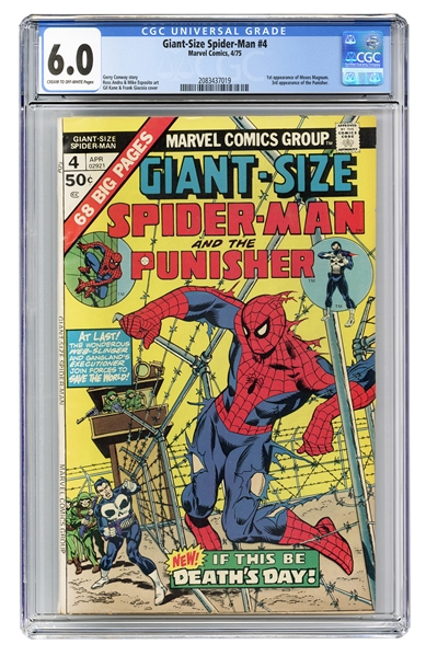  Giant-Size Spider-Man #4. Marvel Comics, 1975. CGC 6.0 grad...