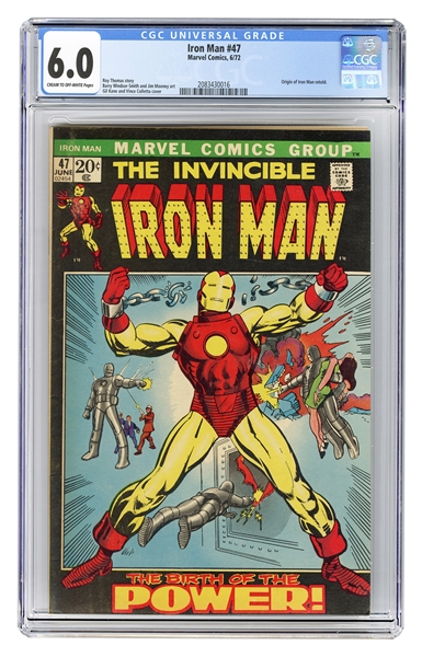  Iron Man #47. Marvel Comics, 1972. CGC 6.0 graded copy with...