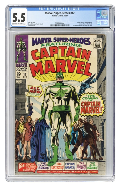  Marvel Super-Heroes #12. Marvel Comics, 1967. CGC 5.5 grade...