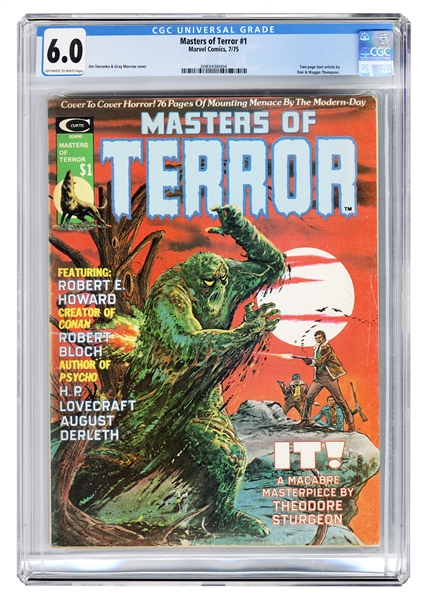  Masters of Terror #1. Marvel Comics, 1975. CGC 6.0 graded c...