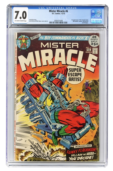  Mister Miracle #6. DC Comics, 1972. CGC 7.0 graded copy wit...