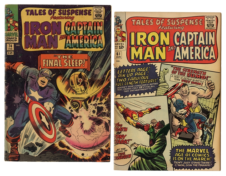  Pair of Tales of Suspense Comics. Marvel Comics. Ungraded c...