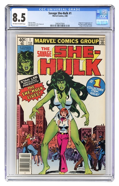  Savage She-Hulk #1. Marvel Comics, 1980. CGC 8.5 graded cop...