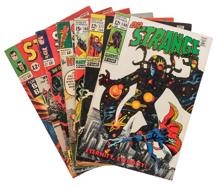  Seven Dr. Strange and Strange Tales Comics. Ungraded copies...