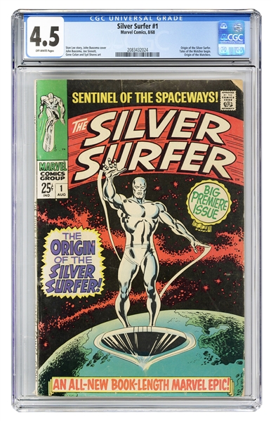  Silver Surfer #1. Marvel Comics, 1968. CGC 4.5 graded copy ...