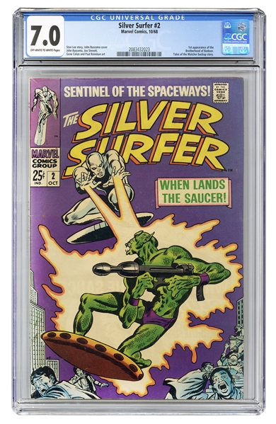  Silver Surfer #2. Marvel Comics, 1968. CGC 7.0 graded copy ...
