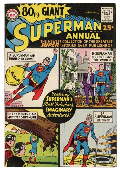  Superman Annual #1. DC Comics, 1964. Ungraded.