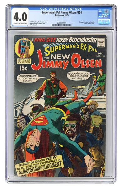  Superman’s Pal Jimmy Olsen #134. DC Comics, 1970. CGC 4.0 g...