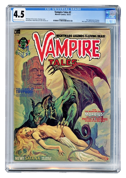  Vampire Tales #2. Marvel Comics, 1973. CGC 4.5 graded copy ...