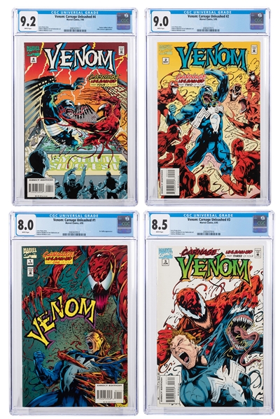  Venom: Carnage Unleashed #1, #2, #3, #4. Marvel Comics, 199...