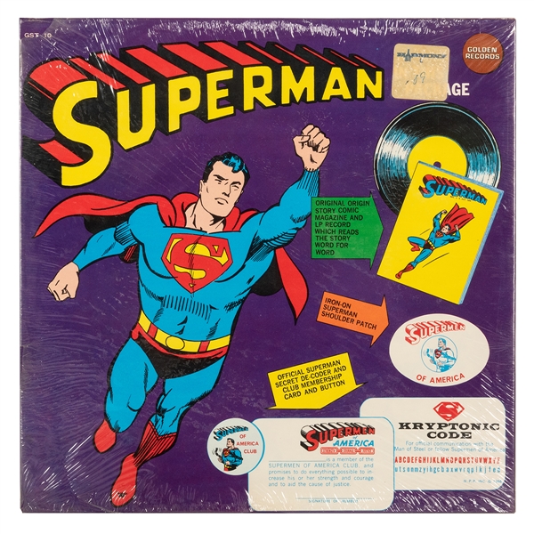  Superman Golden Records Factory Sealed Box Set. Cover depic...